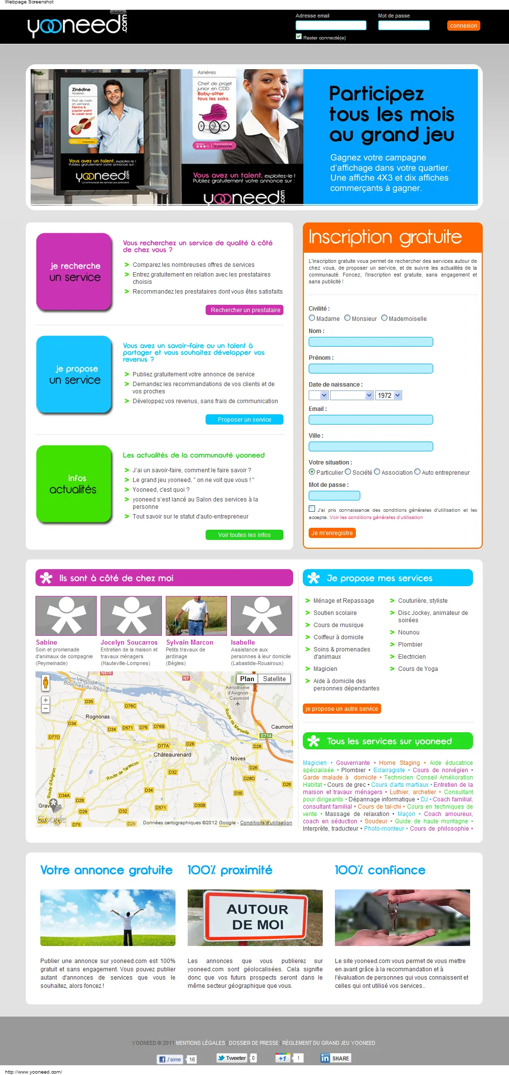 Participation au rédactionnel pour le site yooneed.com