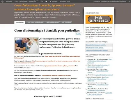 création du blog  cours informatique miramas