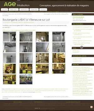 conception site amenagement boulangerie