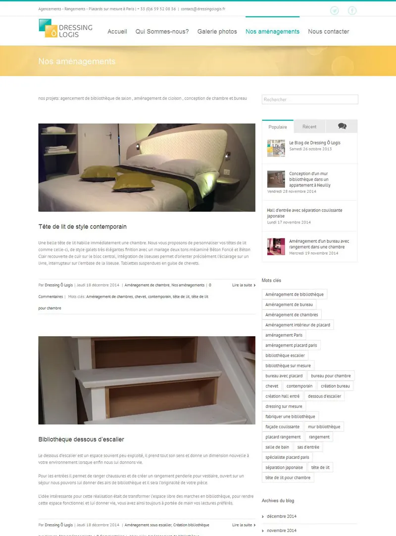 BLOG Agencement Placards sur mesure Paris