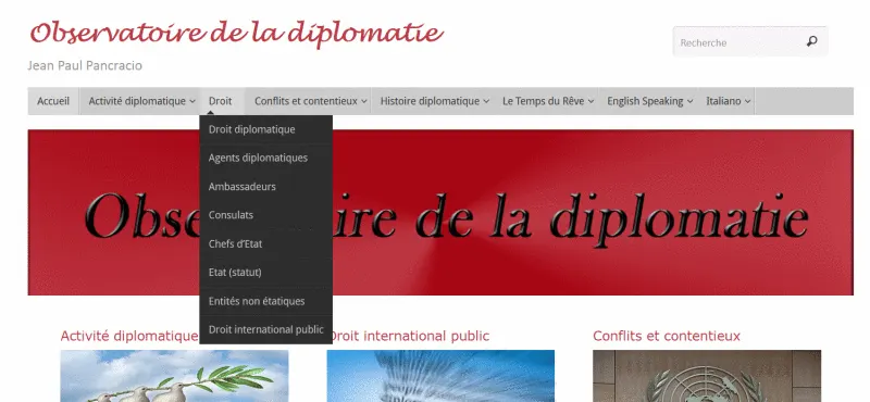 menu blog observatoire diplomatie