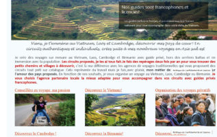 Création site internet agence de voyage en Indochine