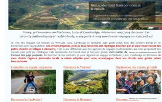 Création site internet agence de voyage en Indochine
