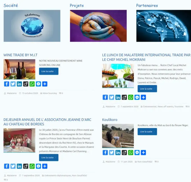 Malaterre-Trade-creation-site - multilingue